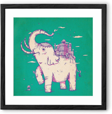 

Elephant Monument Fine Art Print(24 inch X 24 inch, Framed)