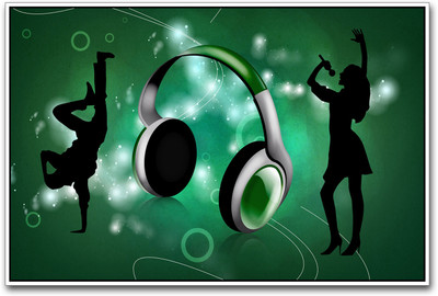 

Music Headphones Paper Print(12 inch X 18 inch)