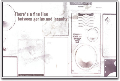 

Genius vs Insanity Paper Print(12 inch X 18 inch)