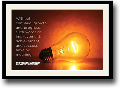 

Benjamin Franklin Quote Fine Art Print(10 inch X 14 inch, Framed)