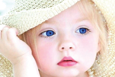 

My Sweet Angel in Blue eyes Paper Print(12 inch X 18 inch, Rolled)
