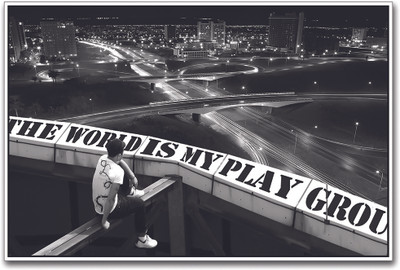 

the World Is My Playground Paper Print(12 inch X 18 inch)