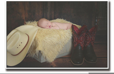 

Posterhouzz Adorable newborn baby with boots Fine Art Print(12 inch X 18 inch, Rolled)