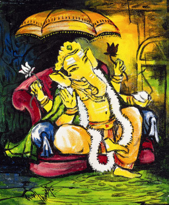 20% OFF on Lord Ganesh(18 inch X 24 inch)