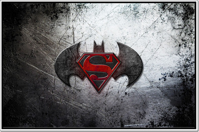 

Posterhouzz Superman & Batsman Poster Poster Fine Art Print(12 inch X 18 inch, Rolled)