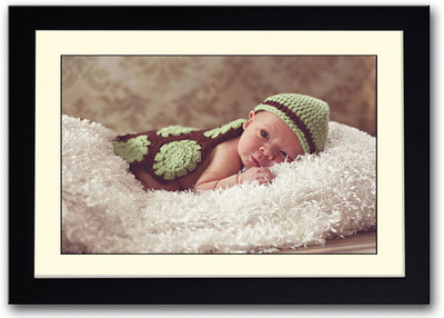 

Baby In Green Image Fine Art Print(14 inch X 20 inch, Framed)