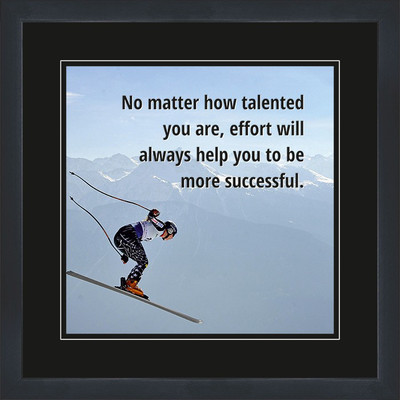 Motivational Poster Extra Large (18"x18") Fine Art Print(18 inch X 18 inch, Framed)