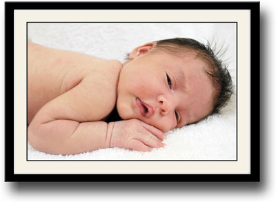 

Sweet baby looking Fine Art Print(10 inch X 14 inch, Framed)