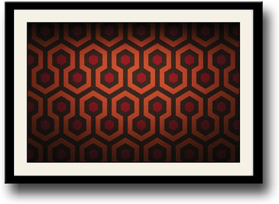 

Orange and red abstract design Fine Art Print(10 inch X 14 inch, Framed)
