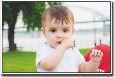 

Posterhouzz Cute baby in white Fine Art Print(12 inch X 18 inch, Rolled)