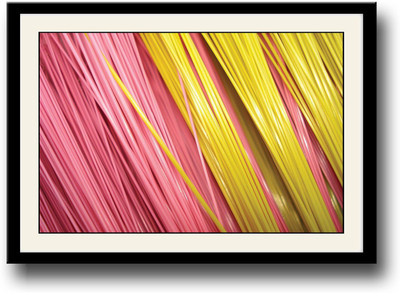 

Colourful pink and yellow wires Fine Art Print(10 inch X 14 inch, Framed)