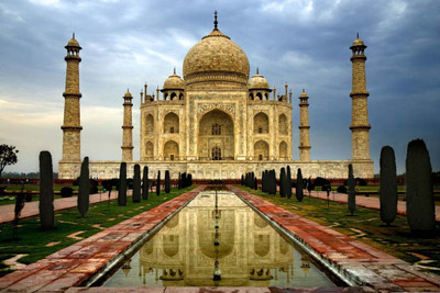 Taj Mahal Monument Paper Print(12 inch X 18 inch, Rolled)