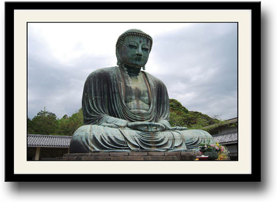 

Buddha Statue AFP1069 Fine Art Print(10 inch X 14 inch, Framed)