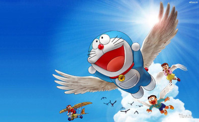 

DORAEMON CARTTON CHARACTER HD WALLPAPER ON FINE ART PAPER Fine Art Print(19 inch X 13 inch, Rolled)