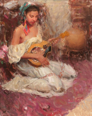 25% OFF on Elite Collection Frameless Painting Western-0036 Canvas Art(22 inch X 18 inch)