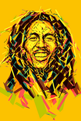 

Oshi - Bob Marley Paper Print(18 inch X 12 inch, Rolled)