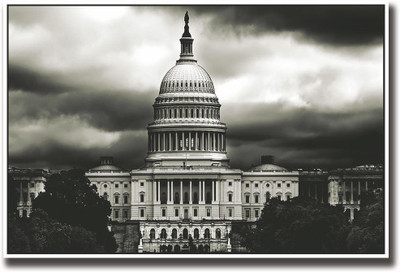 

White house Fine Art Print(12 inch X 18 inch, Rolled)