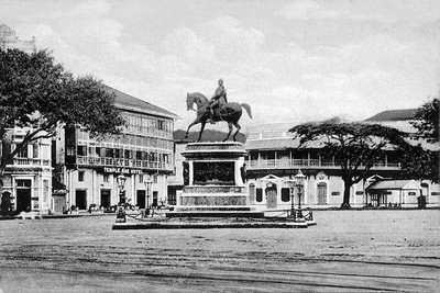 

Old Vintage Photo Of King Edwards Statue Mumbai Maharashtra India Canvas Art(10 inch X 15 inch, Rolled)
