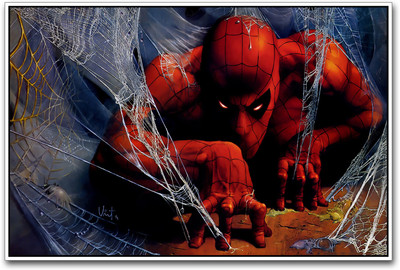 Spiderman Animated Paper Print(12 inch X 18 inch)