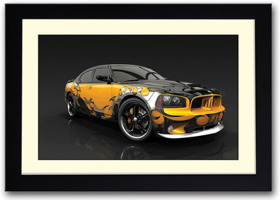 

Yellow Modified Super Car Fine Art Print(14 inch X 20 inch, Framed)