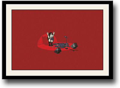 

Hard Rock Music animated Fine Art Print(10 inch X 14 inch, Framed)
