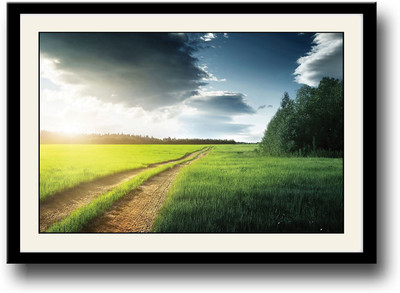 

Track through Farm Fine Art Print(10 inch X 14 inch, Framed)