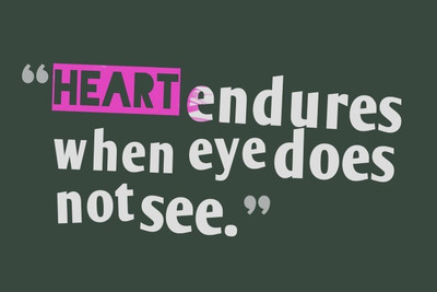 

Posterhouzz Heart Not See Poster Fine Art Print(12 inch X 18 inch, Rolled)
