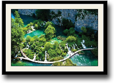 

Plitvice Lakes National Park Aerial Fine Art Print(10 inch X 14 inch, Framed)