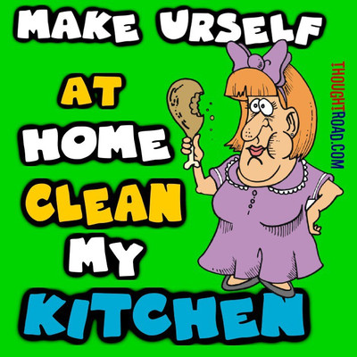 

Clean My Kitchen Paper Print(12 inch X 12 inch, Rolled)
