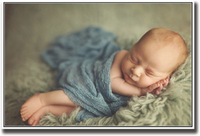 

Adorable cute newborn baby sleeping Fine Art Print(12 inch X 18 inch, Rolled)