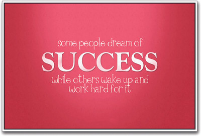 

Work Hard for Success Paper Print(12 inch X 18 inch)