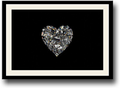 

Heart Diamond Fine Art Print(10 inch X 14 inch, Framed)