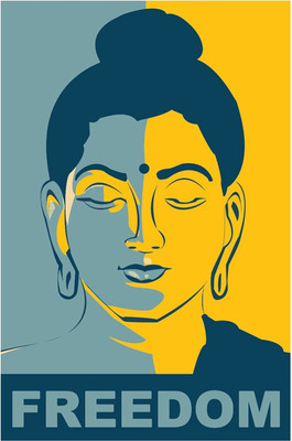 

Lord Buddha Freedom Art Poster Paper Print(18 inch X 12 inch, Rolled)