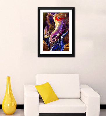 

Tallenge - Abstract Art - MahaGanpati Vinayak - Framed Digital Art Print On Photographic Paper(12 inch X 8 inch, Framed)