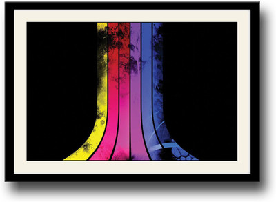 

Colored vertical stripes Fine Art Print(10 inch X 14 inch, Framed)