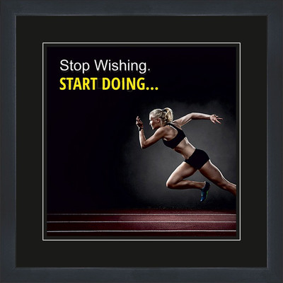 Motivational Poster Large Paper Print(14 inch X 14 inch, Framed)