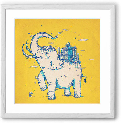 

Elephant Monument Fine Art Print(24 inch X 24 inch, Framed)