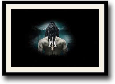

Lord Shiva back Fine Art Print(10 inch X 14 inch, Framed)