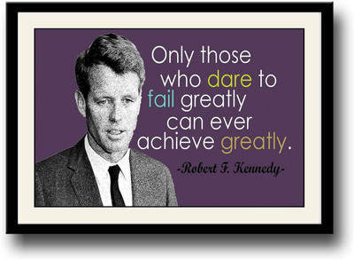 

Robert F Kennedy inspirational quote Fine Art Print(10 inch X 14 inch, Framed)