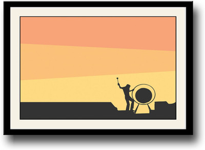 

Pink Floyd Minimalistic Fine Art Print(10 inch X 14 inch, Framed)