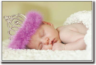 

Baby with purple crown Fine Art Print(12 inch X 18 inch, Rolled)