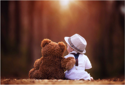 

Baby N Teddy Bear Photographic Paper(13 inch X 19 inch, Rolled)