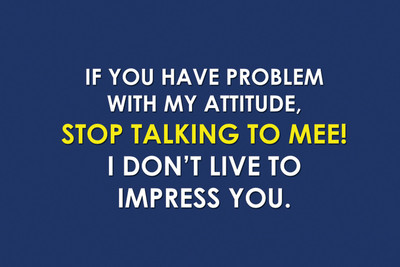 

quote ATTITUDE 12X18 INCHES Fine Art Print(12 inch X 18 inch)