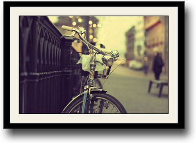 

Bicycle vintage photography Fine Art Print(10 inch X 14 inch, Framed)
