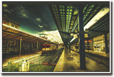 

Beautiful Train station photography Fine Art Print(12 inch X 18 inch, Rolled)