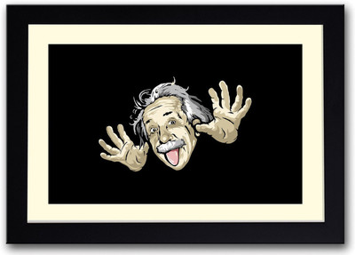 

Albert Einstein funny Fine Art Print(14 inch X 20 inch, Framed)