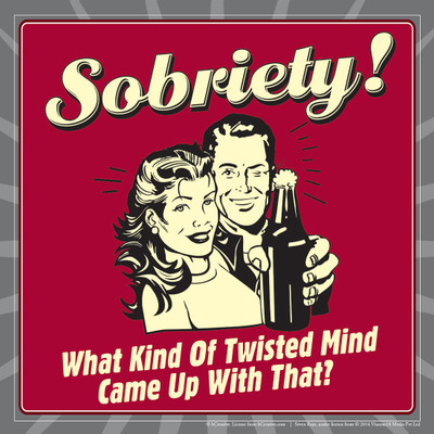 

bCreative Sobriety What Kind Of Twisted Mind Came Up With That (Officially Licensed) Paper Print(12 inch X 12 inch)