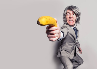 35% OFF on Banana Man Fine Art Print(28 inch X 20 inch, Rolled)