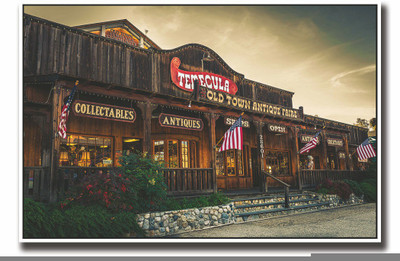

Posterhouzz Old Town antique store Fine Art Print(12 inch X 18 inch, Rolled)