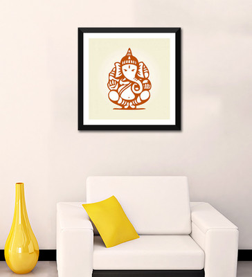 

Tallenge - Digital Art - Mahaganpati Vinayak - Framed Digital Art Print On Photographic Paper(18 inch X 18 inch, Framed)